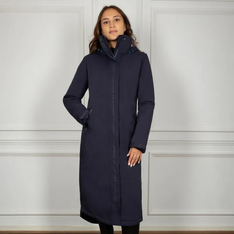 Coldstream Maxton Ladies Long Waterproof Coat - Navy