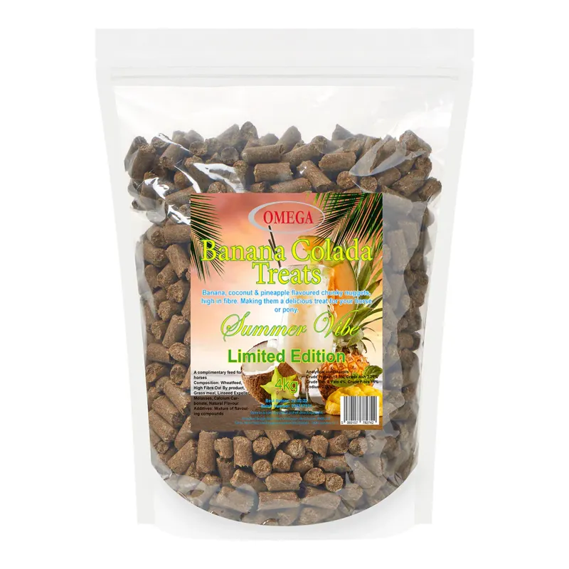 Omega Equine Treats - Banana Colada - 4kg