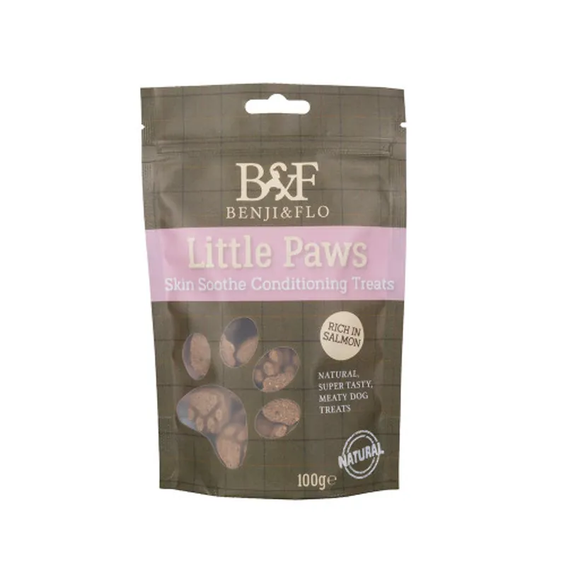Benji and Flo Little Paws Skin Soothe Conditioning Treats - Salmon