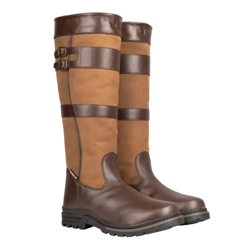 Hy Equestrian Edale Long Country Boot - Brown-2