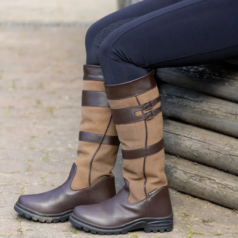 Hy Equestrian Edale Long Country Boot - Brown-3