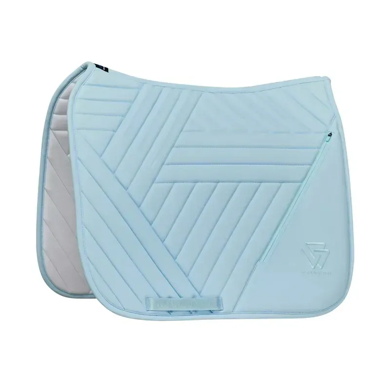 WeatherBeeta Softshell Pro Grip Dressage Saddle Pad - Mist Blue-1