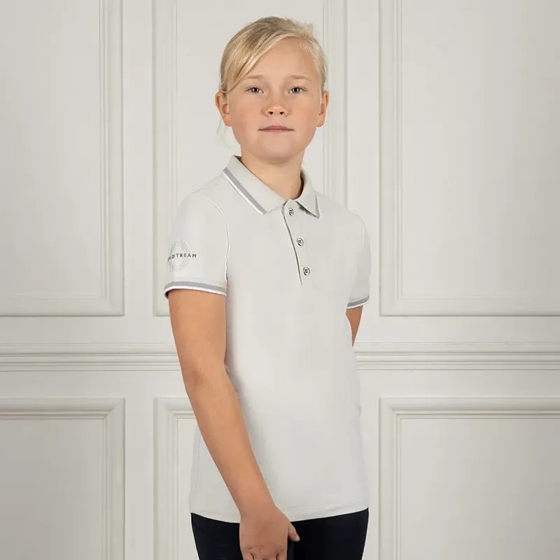 Coldstream Children's Darnick Polo Shirt - Frosted Steel