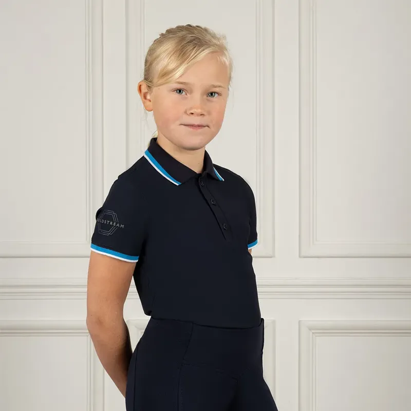 Coldstream Children's Darnick Polo Shirt - Navy