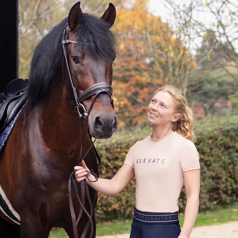 Hy Equestrian Elevate Allure T-Shirt - Maple Sugar-4