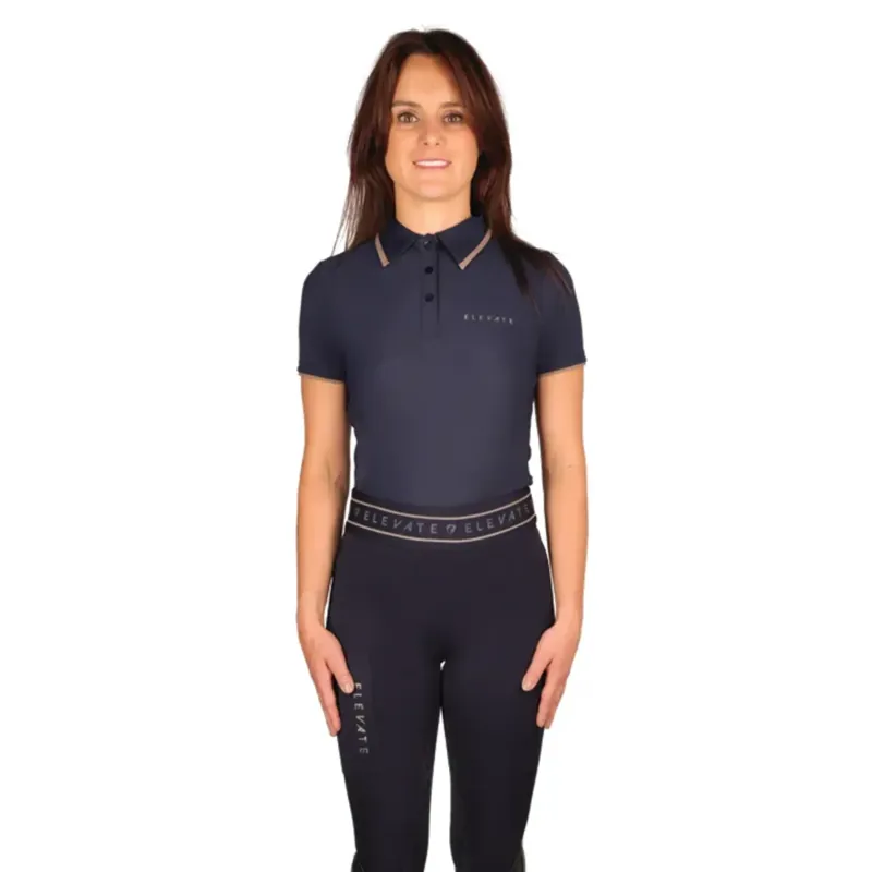 Hy Equestrian Elevate Allure Polo - Navy/Fossil