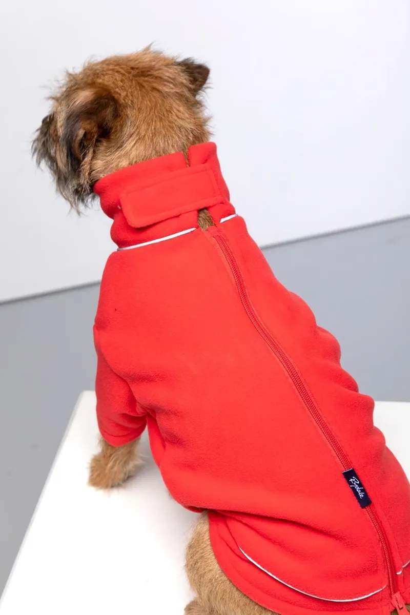 Rydale Yapham Fleece Dog Jumper - Red-1