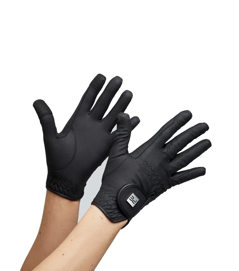 Premier Equine Metaro Junior Riding Gloves - Black