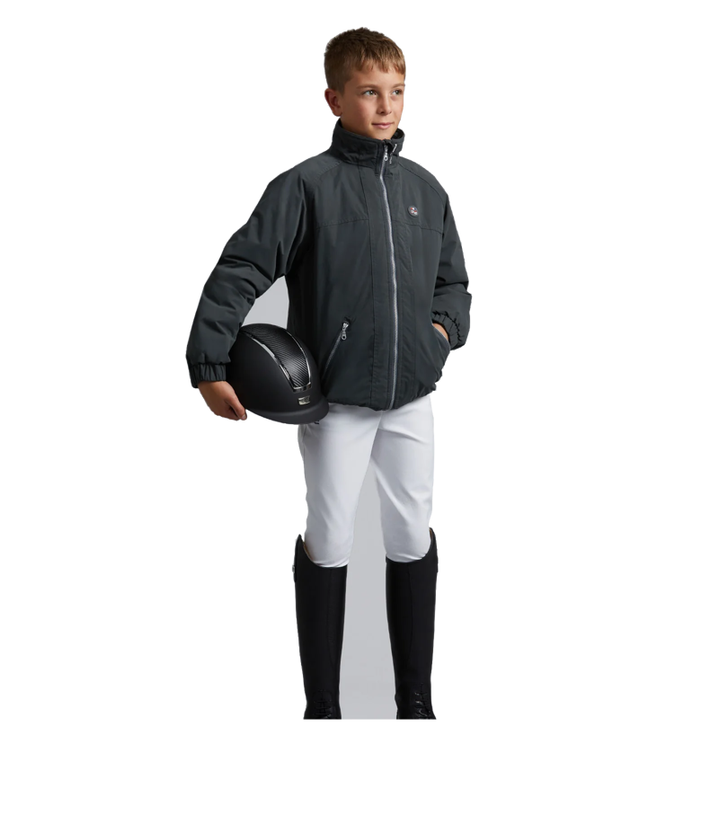 Premier Equine Junior Pro Rider Unisex Riding Jacket - Anthracite Grey