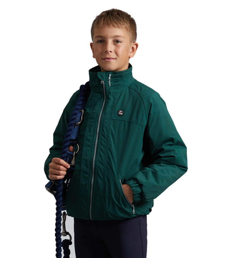 Premier Equine Junior Pro Rider Unisex Riding Jacket - Green
