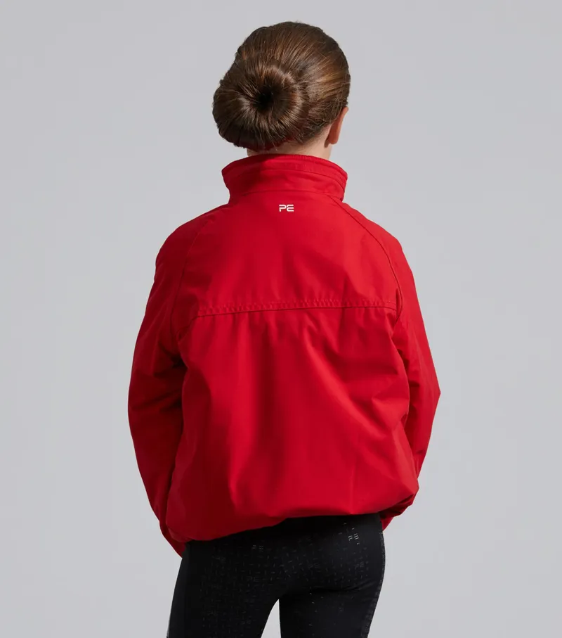 Premier Equine Junior Pro Rider Unisex Riding Jacket - Red-3