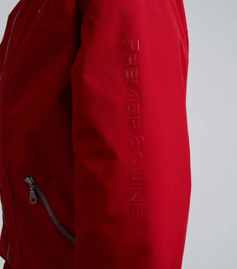 Premier Equine Junior Pro Rider Unisex Riding Jacket - Red-5