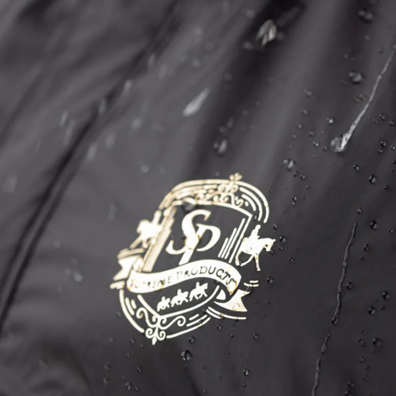 Supreme Products Active Show Junior Rider Rain Cape - Black/Gold-3