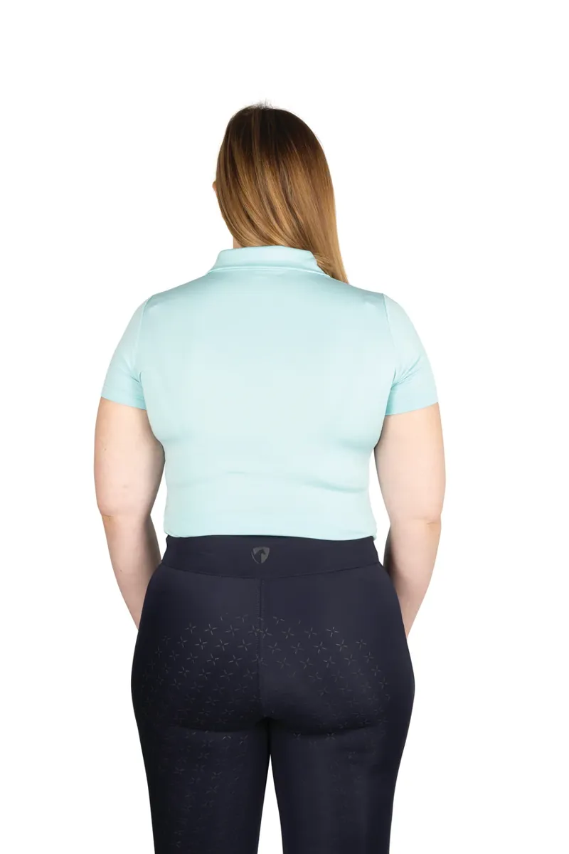 Hy Equestrian Elevate Essential Polo Shirt - Ice Blue-2