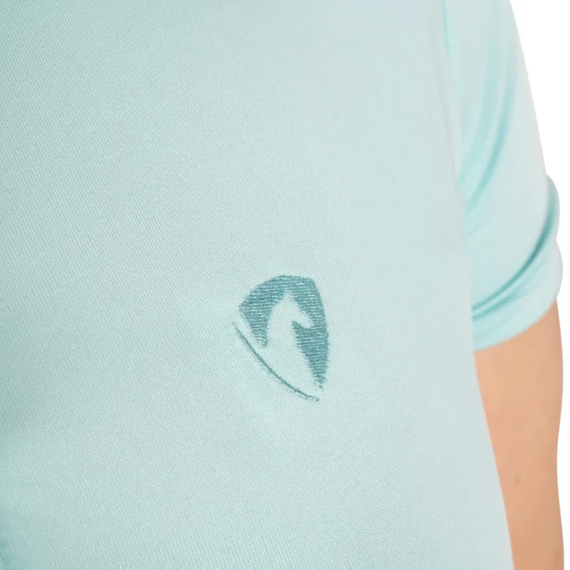 Hy Equestrian Elevate Essential Polo Shirt - Ice Blue-4