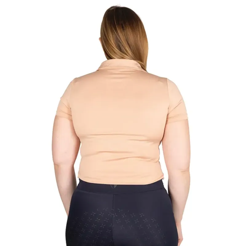 Hy Equestrian Elevate Essential Polo Shirt - Maple Sugar-1