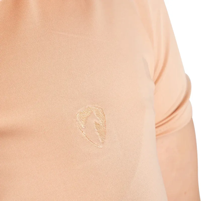 Hy Equestrian Elevate Essential Polo Shirt - Maple Sugar-3