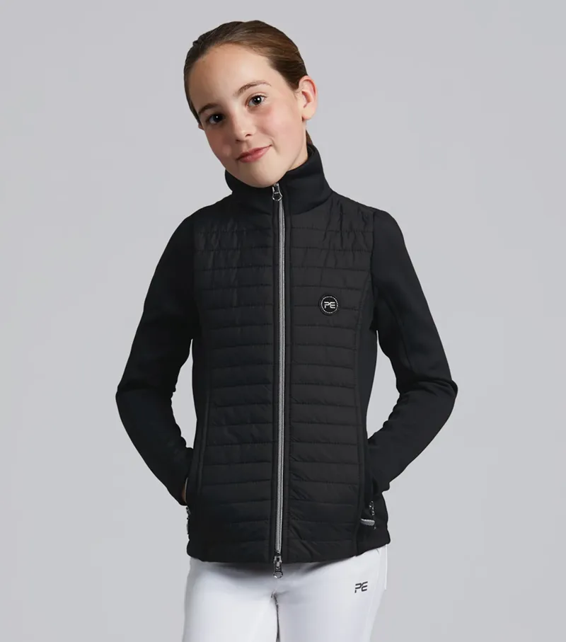 Premier Equine Mini Elena Girl's Hybrid Riding Jacket - Black