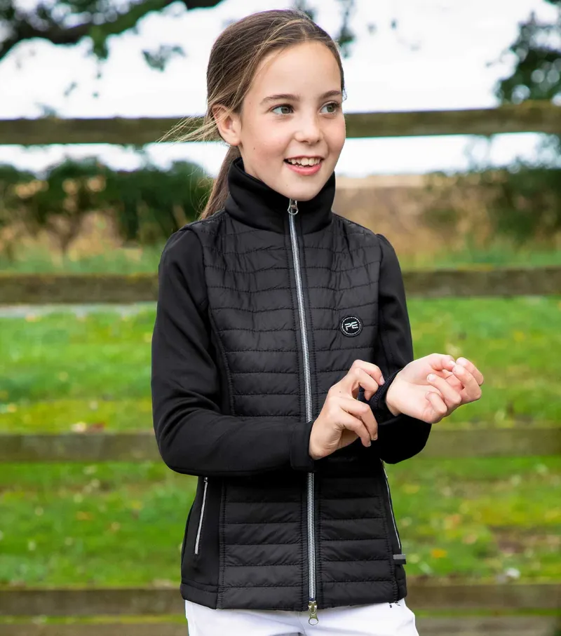 Premier Equine Mini Elena Girl's Hybrid Riding Jacket - Black-1