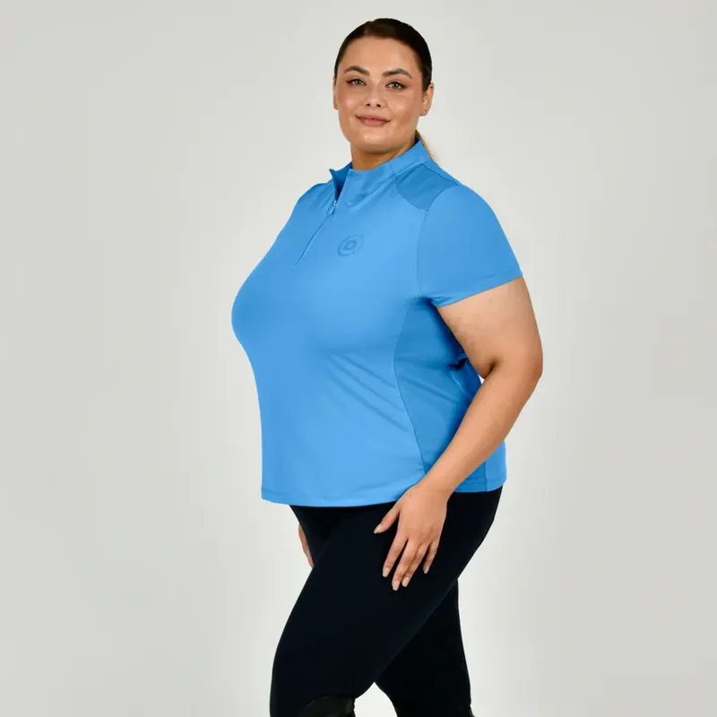 Dublin Curve Ladies Autumn Sally Long Sleeve Riding Top - Legion Blue-1