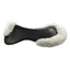 Horsena Jumping Gel Pad With Rolled Edge Real Sheepskin - Black/Natural