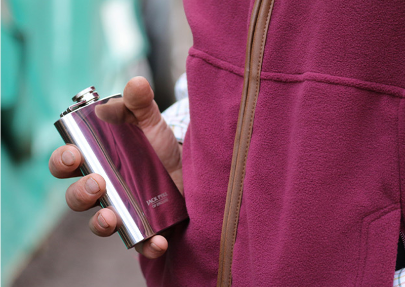 Jack Pyke Stainless Steel Hip Flask - 8oz-1