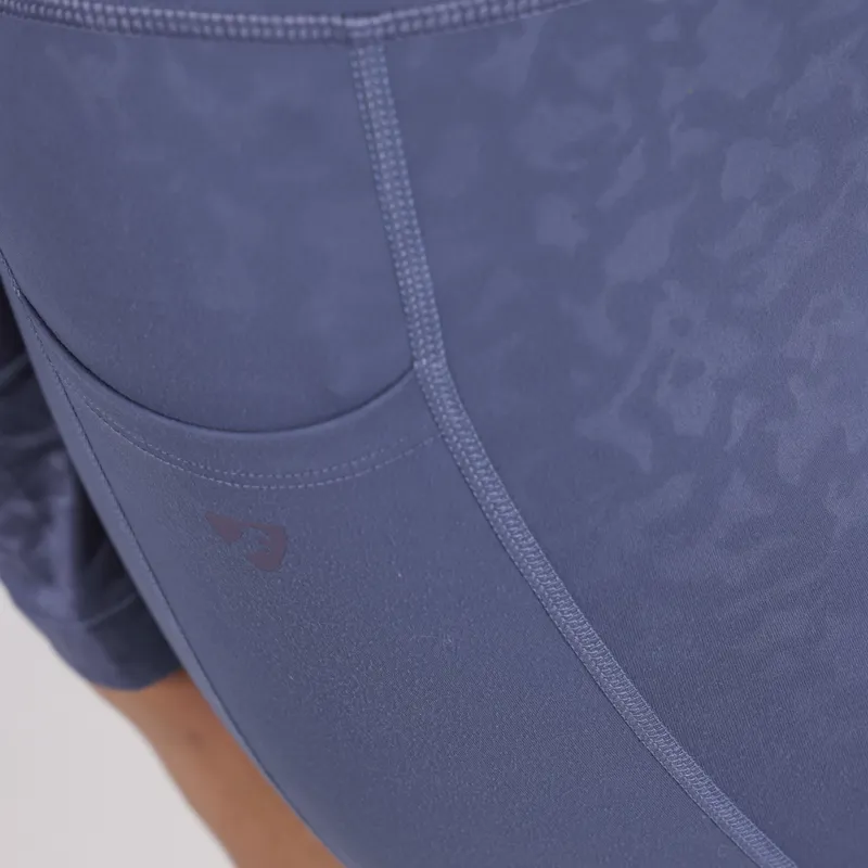 Shires Aubrion Non-Stop Ladies Riding Tights - Blue-5