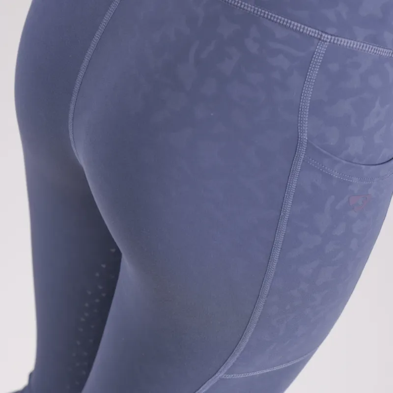 Shires Aubrion Non-Stop Ladies Riding Tights - Blue-7