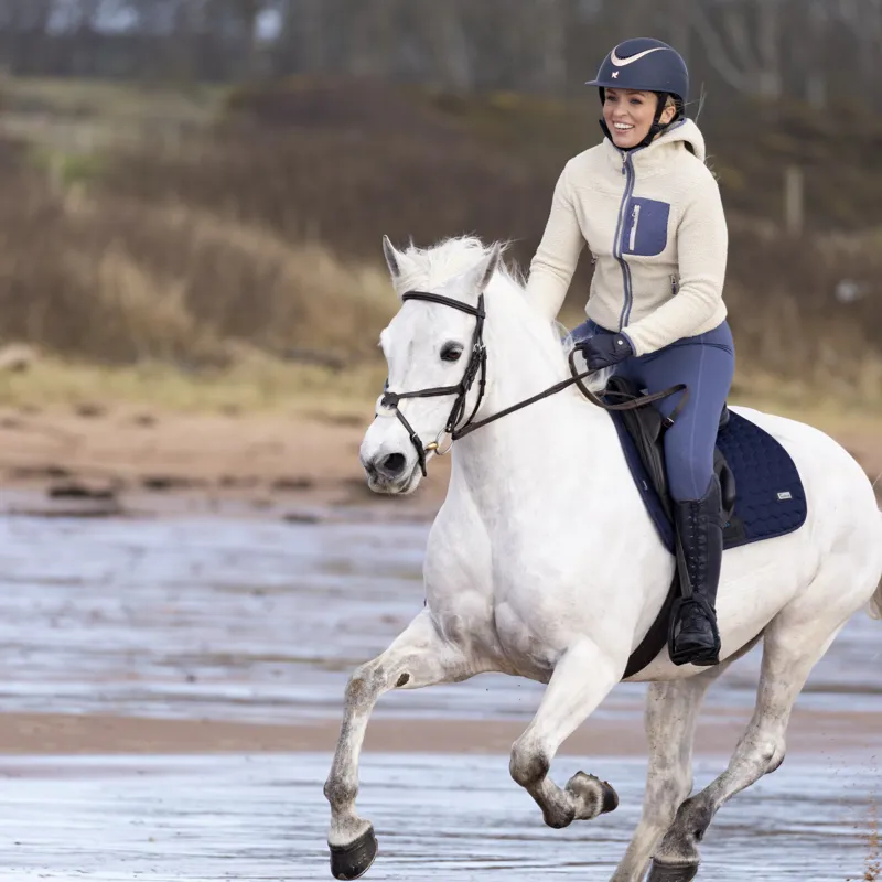 Shires Aubrion Non-Stop Ladies Riding Tights - Blue-4