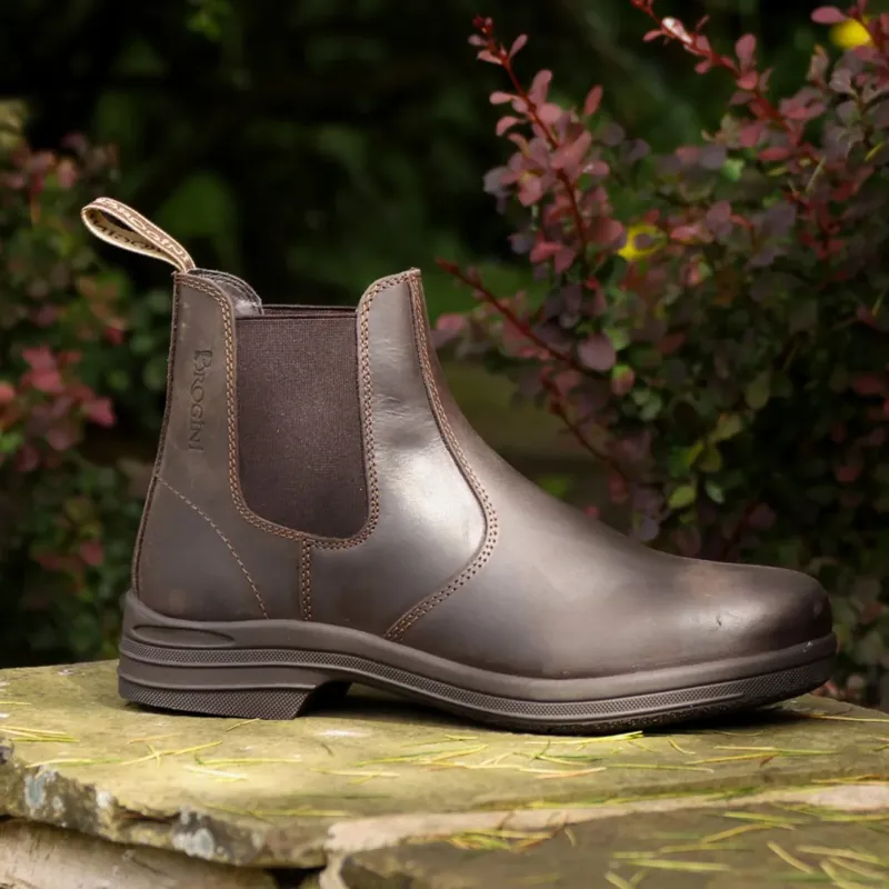 Brogini 466 Kingham Unisex Oiled Pull-On Yard Boots - Brown-1