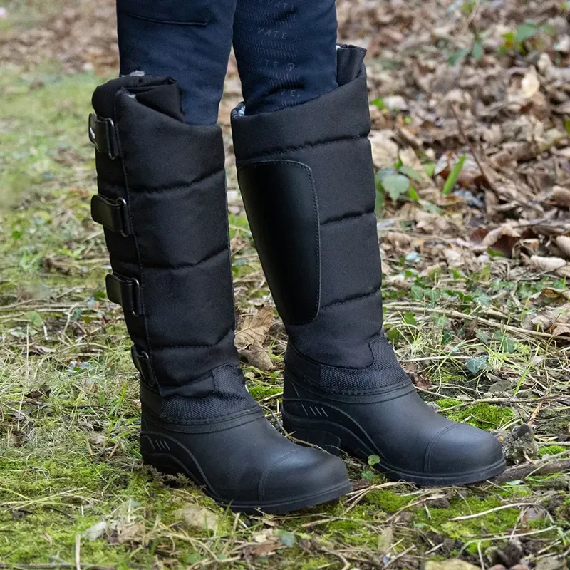 Hy Equestrian Litton Children's Winter Boot - Black-3