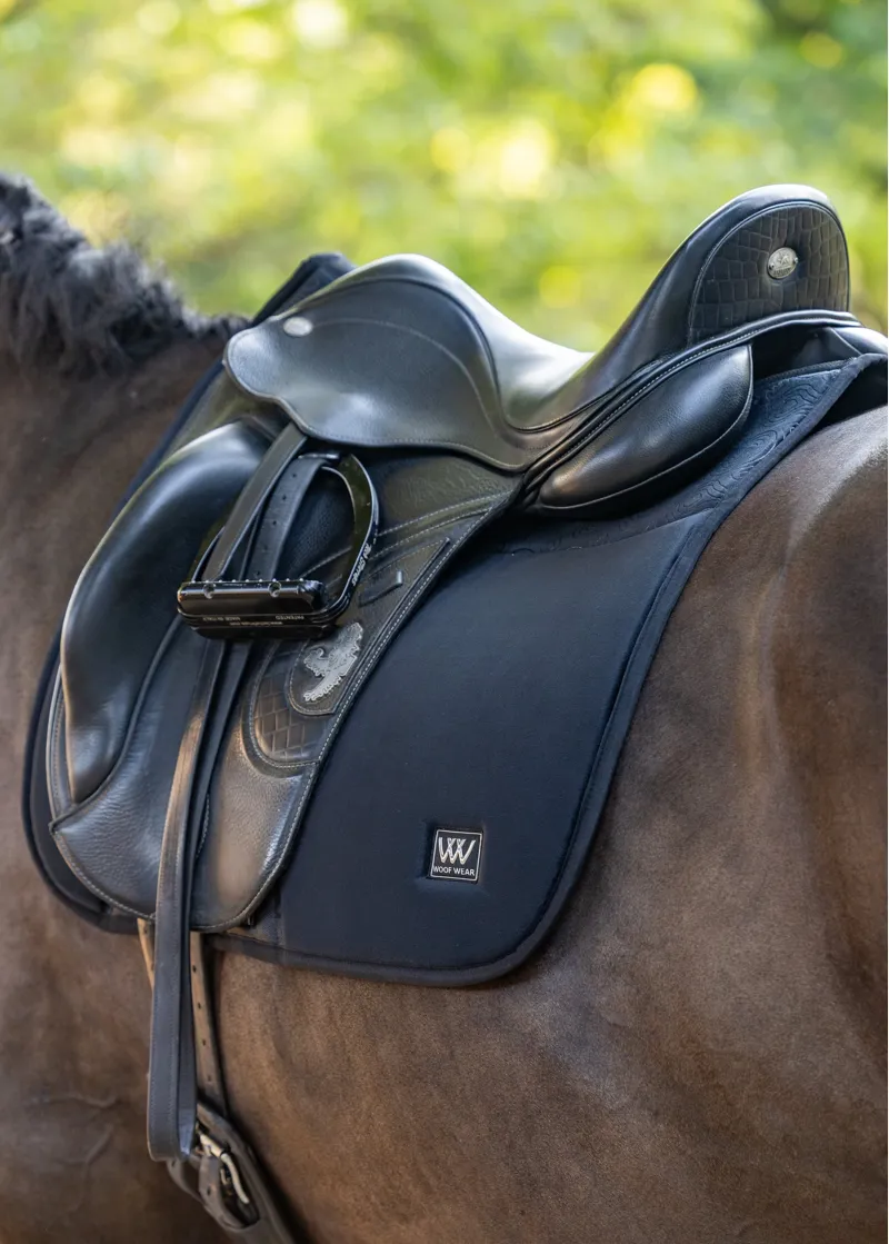Woof Wear Elite Comfort Dressage Saddlepad - Black-1