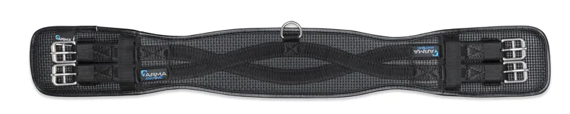 Shires ARMA Anti-Chafe Dressage Girth with Elastic - Black