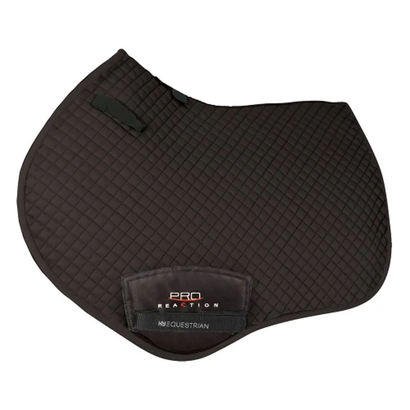 Hy Equestrian ProReaction Pima Close Contact Saddle Pad - Black