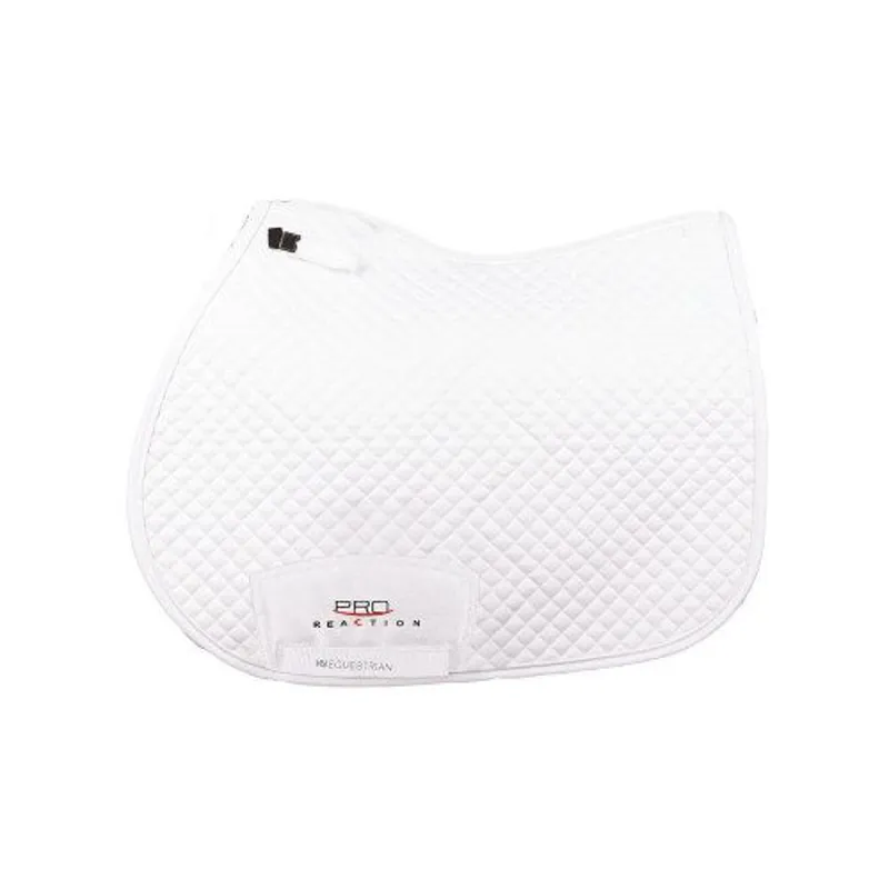 Hy Equestrian ProReaction Pima GP Saddle Pad - White 