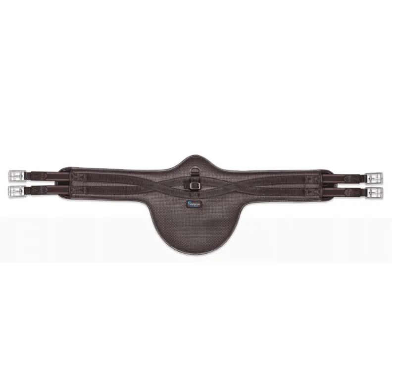 Shires ARMA Anti-Chafe Long Stud Girth with Elastic - Brown