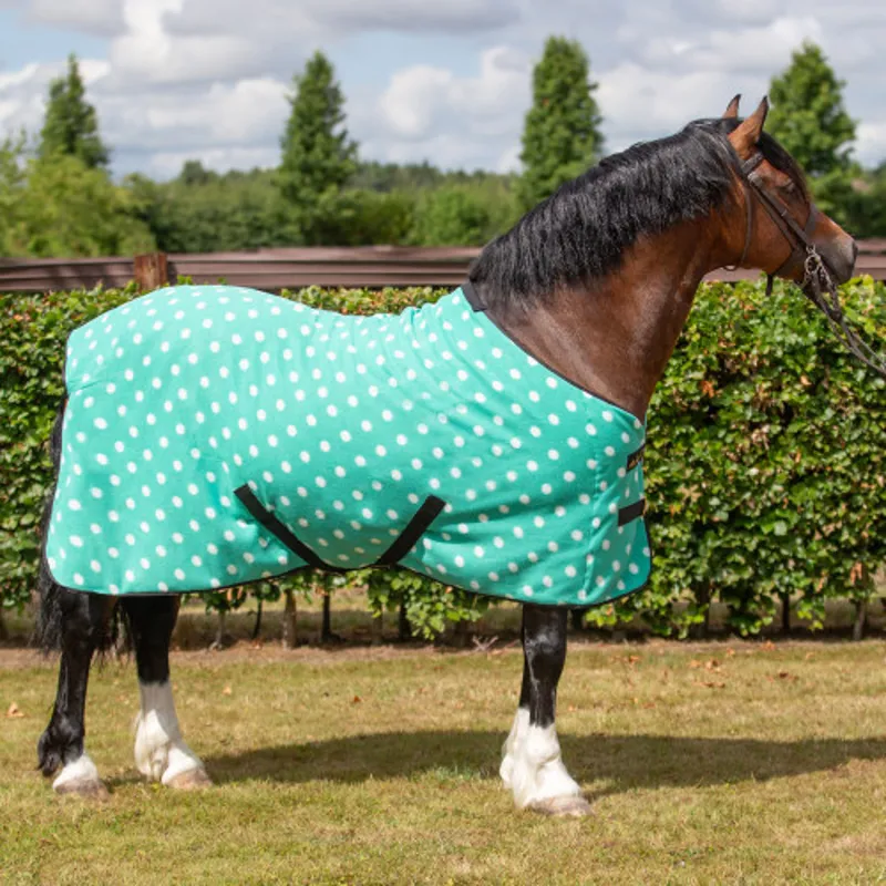 Supreme Products Dotty Fleece Rug - Gorgeous Green