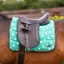 Supreme Products Dotty Fleece Saddle Pad - Gorgeous Green
