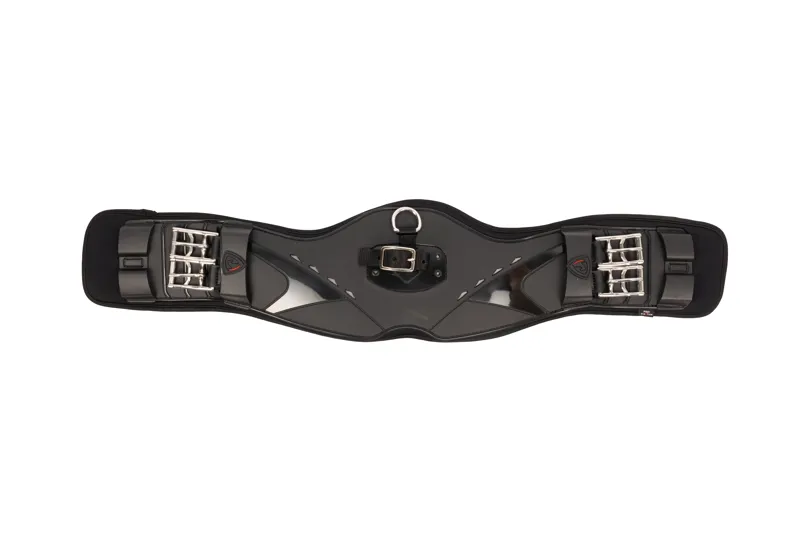 Hy Equestrian ProReaction Contoured TPU Vented Dressage Girth - Black