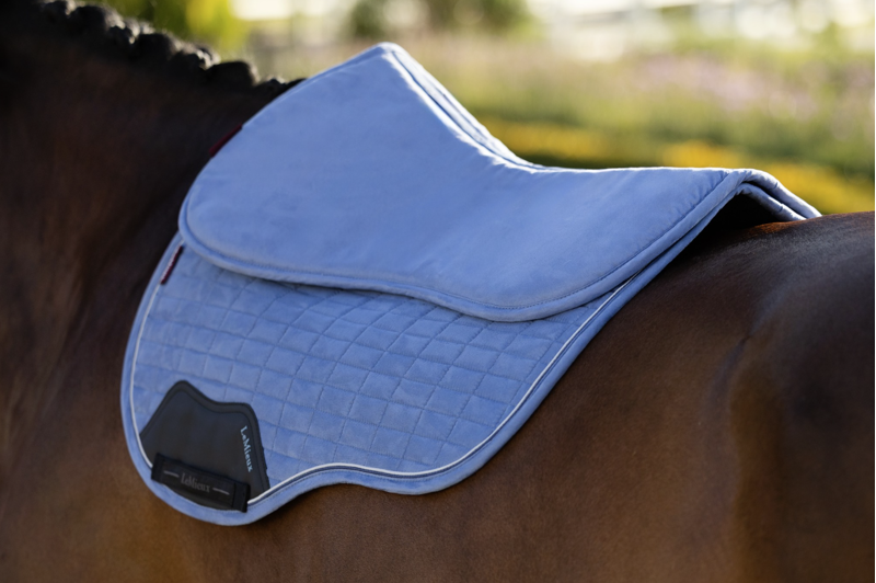 LeMieux Suede Half Pad - Powder Blue-2