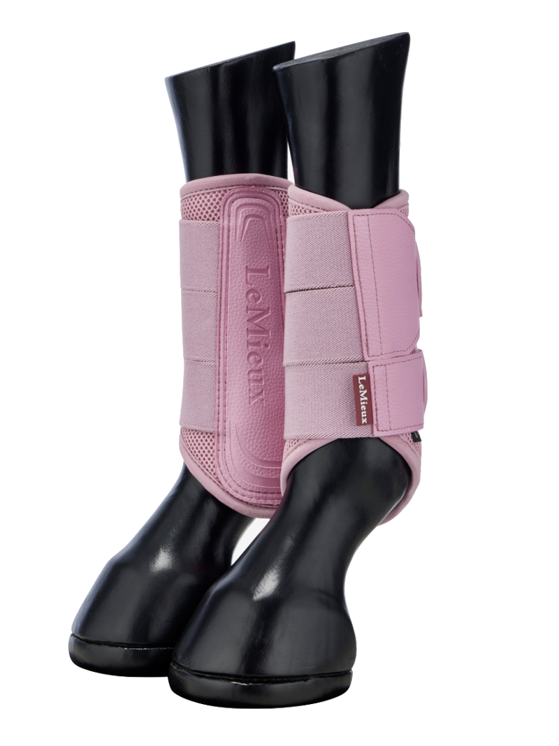 LeMieux Arika Mesh Brushing Boots - Fondant-2