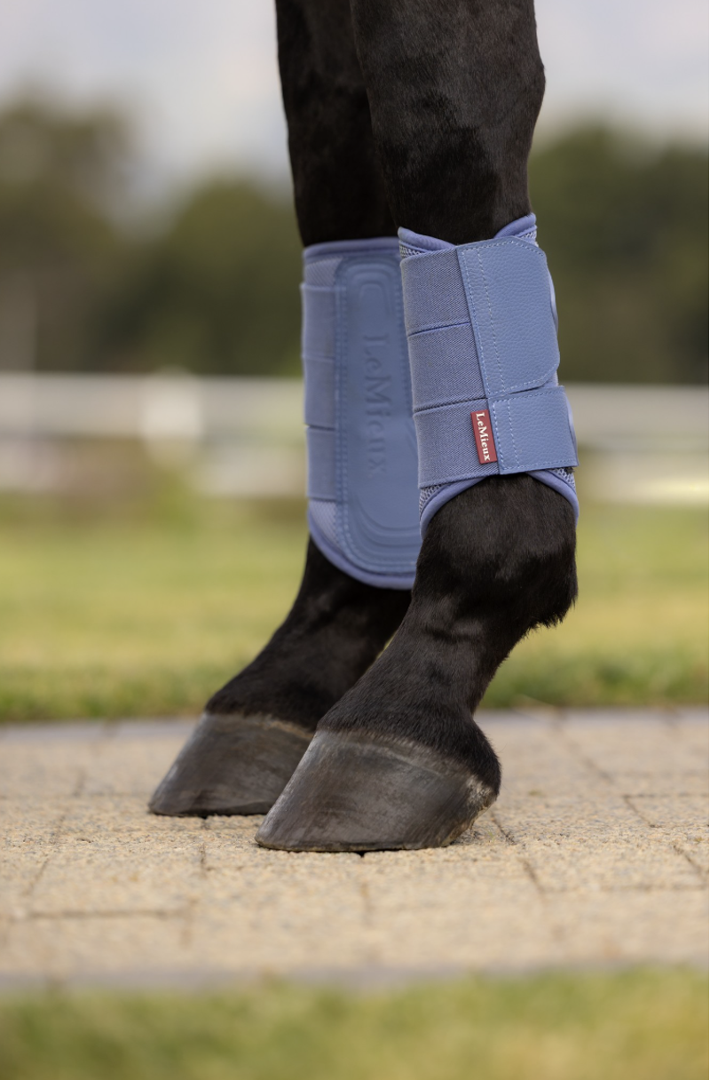 LeMieux Arika Mesh Brushing Boots - Powder Blue-3