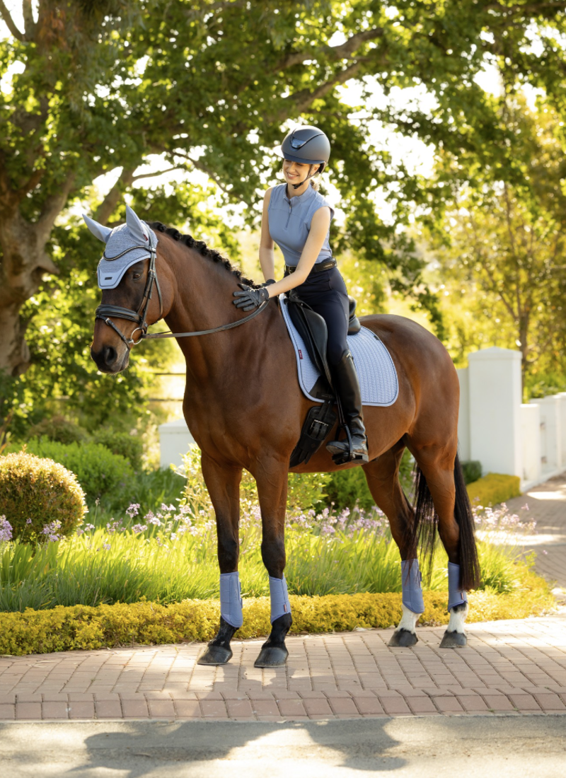 LeMieux Essence Dressage Square - Powder Blue-1