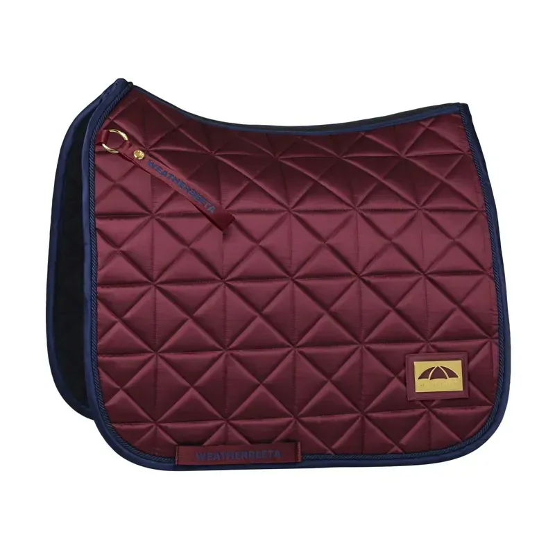 WeatherBeeta Satin Pro Air-Tec Dressage Saddle Pad - Burgundy-1