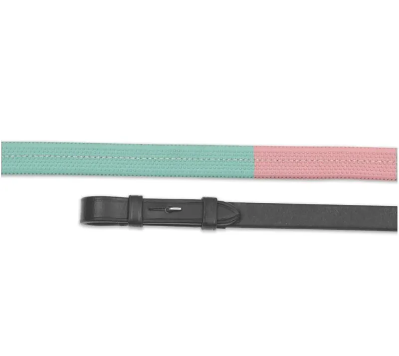 Shires Velociti GARA Rubber Grip Training Reins - Black