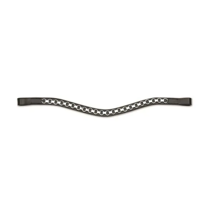 Shires Aviemore Link Browband - Havana - Pony