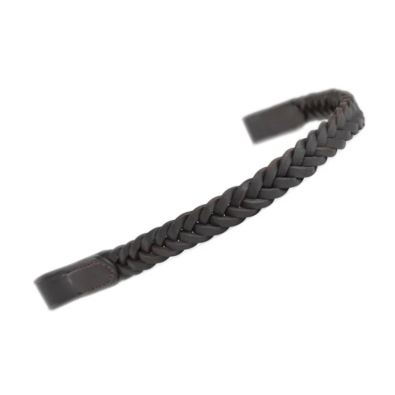 Shires Velociti GARA Plaited Browband - Brown