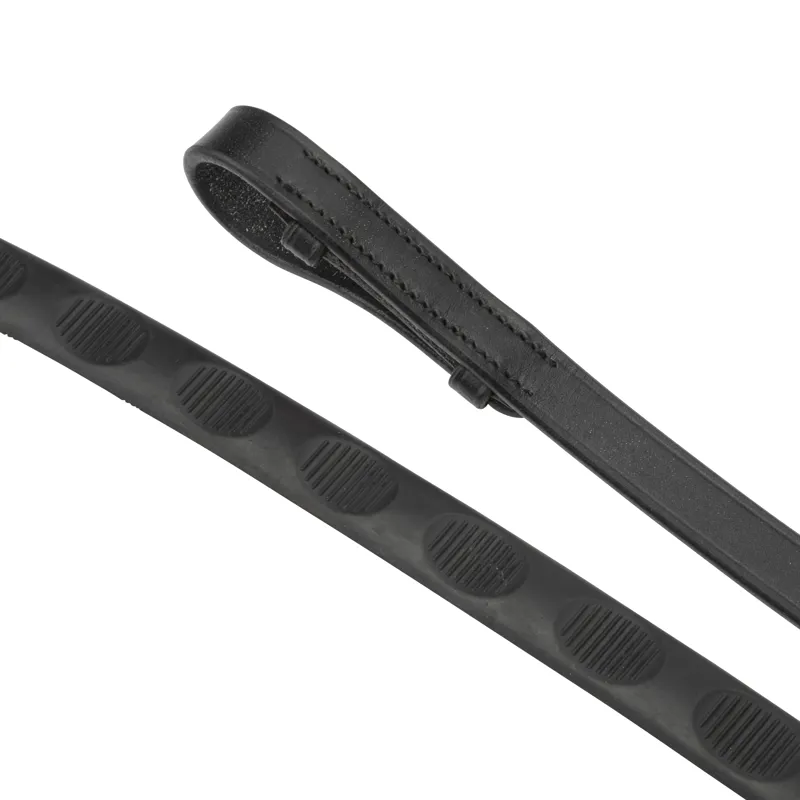 Shires Velociti GARA Pulse Grip Reins - Black-2