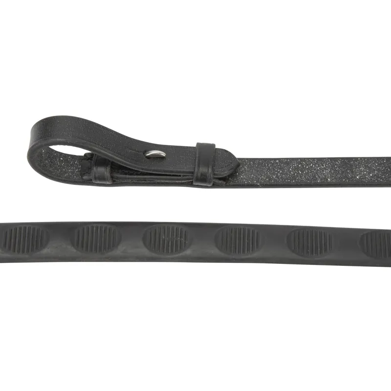 Shires Velociti GARA Pulse Grip Reins - Black-1