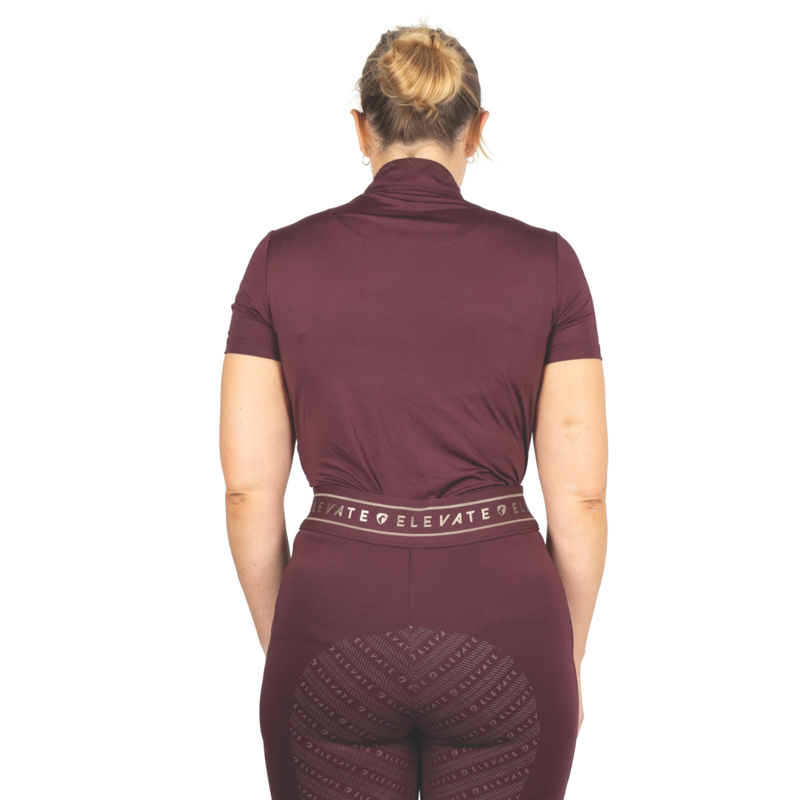 Hy Equestrian Elevate Style Sport Shirt - Berry-1